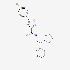 5-(4-bromophenyl)-N-[2-(4-methylphenyl)-2-(pyrrolidin-1-yl)ethyl]-1,2-oxazole-3-carboxamide