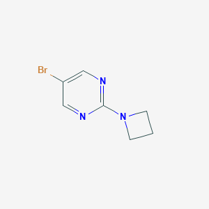 molecular formula C7H8BrN3 B113087 2-(氮杂环丁-1-基)-5-溴嘧啶 CAS No. 850349-22-3