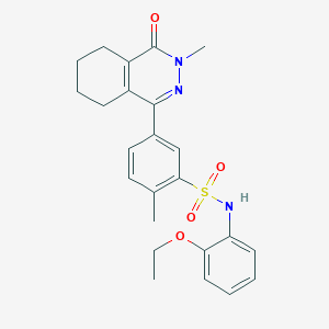 N-(2-ethoxyphenyl)-2-methyl-5-(3-methyl-4-oxo-3,4,5,6,7,8-hexahydrophthalazin-1-yl)benzenesulfonamide