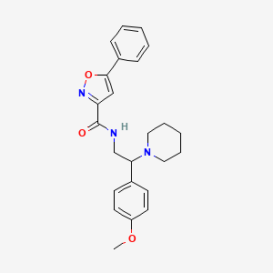 N-[2-(4-methoxyphenyl)-2-(piperidin-1-yl)ethyl]-5-phenyl-1,2-oxazole-3-carboxamide