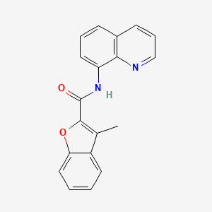 3-methyl-N-(quinolin-8-yl)-1-benzofuran-2-carboxamide