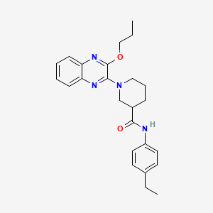 N-(4-ethylphenyl)-1-(3-propoxyquinoxalin-2-yl)piperidine-3-carboxamide