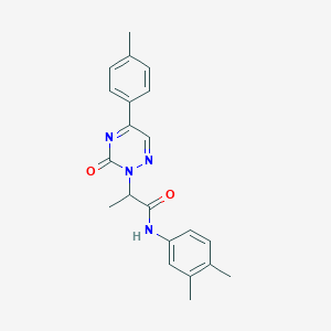 N-(3,4-dimethylphenyl)-2-[5-(4-methylphenyl)-3-oxo-1,2,4-triazin-2(3H)-yl]propanamide