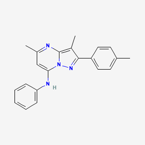 3,5-dimethyl-2-(4-methylphenyl)-N-phenylpyrazolo[1,5-a]pyrimidin-7-amine