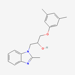 molecular formula C19H22N2O2 B11308846 1-(3,5-dimethylphenoxy)-3-(2-methyl-1H-benzimidazol-1-yl)propan-2-ol 