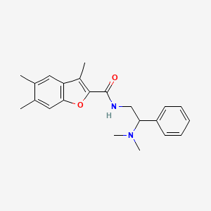 N-[2-(dimethylamino)-2-phenylethyl]-3,5,6-trimethyl-1-benzofuran-2-carboxamide