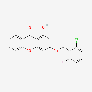 3-[(2-chloro-6-fluorobenzyl)oxy]-1-hydroxy-9H-xanthen-9-one