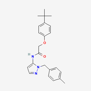 molecular formula C23H27N3O2 B11308991 2-(4-tert-butylphenoxy)-N-[1-(4-methylbenzyl)-1H-pyrazol-5-yl]acetamide 