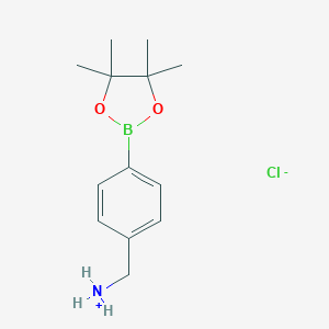 molecular formula C13H21BClNO2 B113090 (4-(4,4,5,5-Tetramethyl-1,3,2-dioxaborolan-2-yl)phenyl)methanamine hydrochloride CAS No. 850568-55-7