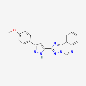 2-[5-(4-methoxyphenyl)-1H-pyrazol-3-yl][1,2,4]triazolo[1,5-c]quinazoline