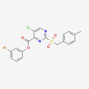 3-Bromophenyl 5-chloro-2-[(4-methylbenzyl)sulfonyl]pyrimidine-4-carboxylate