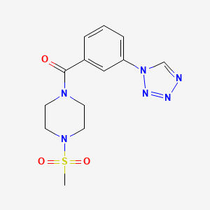 [4-(methylsulfonyl)piperazin-1-yl][3-(1H-tetrazol-1-yl)phenyl]methanone