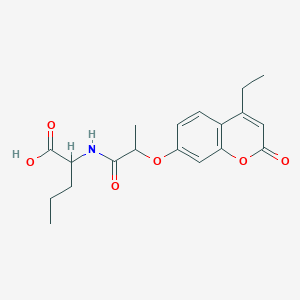 N-{2-[(4-ethyl-2-oxo-2H-chromen-7-yl)oxy]propanoyl}norvaline