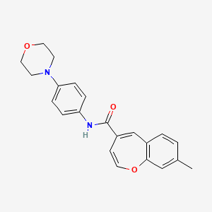 8-methyl-N-[4-(morpholin-4-yl)phenyl]-1-benzoxepine-4-carboxamide