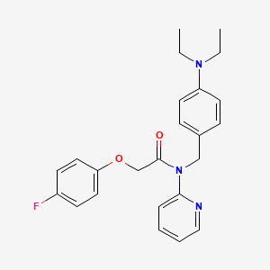 molecular formula C24H26FN3O2 B11309042 N-[4-(diethylamino)benzyl]-2-(4-fluorophenoxy)-N-(pyridin-2-yl)acetamide 