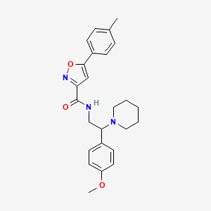 N-[2-(4-methoxyphenyl)-2-(piperidin-1-yl)ethyl]-5-(4-methylphenyl)-1,2-oxazole-3-carboxamide