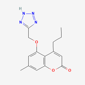 7-methyl-4-propyl-5-(1H-tetrazol-5-ylmethoxy)-2H-chromen-2-one