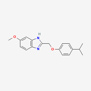 5-methoxy-2-{[4-(propan-2-yl)phenoxy]methyl}-1H-benzimidazole