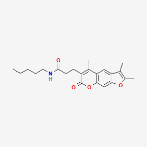 N-pentyl-3-(2,3,5-trimethyl-7-oxo-7H-furo[3,2-g]chromen-6-yl)propanamide