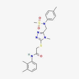 N-(2,3-dimethylphenyl)-2-[(4-methyl-5-{[(4-methylphenyl)(methylsulfonyl)amino]methyl}-4H-1,2,4-triazol-3-yl)sulfanyl]acetamide