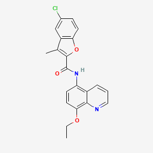 5-chloro-N-(8-ethoxyquinolin-5-yl)-3-methyl-1-benzofuran-2-carboxamide