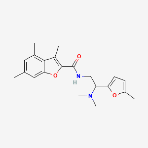 N-[2-(dimethylamino)-2-(5-methylfuran-2-yl)ethyl]-3,4,6-trimethyl-1-benzofuran-2-carboxamide