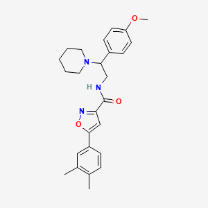 5-(3,4-dimethylphenyl)-N-[2-(4-methoxyphenyl)-2-(piperidin-1-yl)ethyl]-1,2-oxazole-3-carboxamide