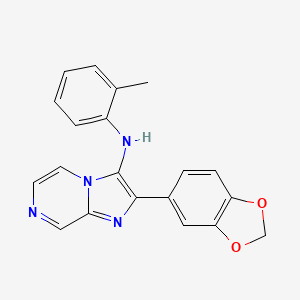 2-(1,3-benzodioxol-5-yl)-N-(2-methylphenyl)imidazo[1,2-a]pyrazin-3-amine