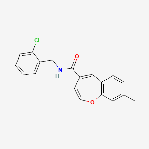 N-(2-chlorobenzyl)-8-methyl-1-benzoxepine-4-carboxamide