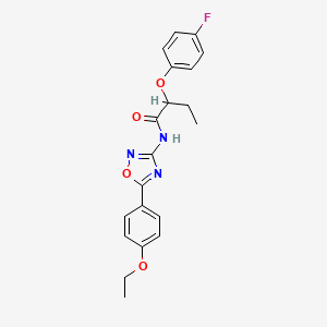 N-[5-(4-ethoxyphenyl)-1,2,4-oxadiazol-3-yl]-2-(4-fluorophenoxy)butanamide