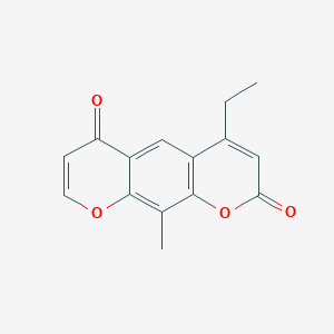 4-ethyl-10-methyl-2H,6H-pyrano[3,2-g]chromene-2,6-dione