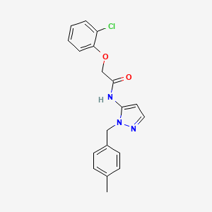 2-(2-chlorophenoxy)-N-[1-(4-methylbenzyl)-1H-pyrazol-5-yl]acetamide