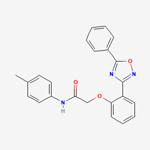 N-(4-methylphenyl)-2-[2-(5-phenyl-1,2,4-oxadiazol-3-yl)phenoxy]acetamide