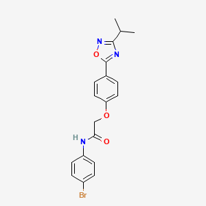 N-(4-bromophenyl)-2-{4-[3-(propan-2-yl)-1,2,4-oxadiazol-5-yl]phenoxy}acetamide