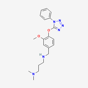 N'-{3-methoxy-4-[(1-phenyl-1H-tetrazol-5-yl)oxy]benzyl}-N,N-dimethylpropane-1,3-diamine