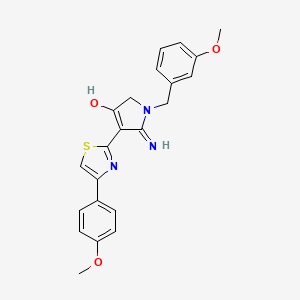 5-amino-1-(3-methoxybenzyl)-4-[4-(4-methoxyphenyl)-1,3-thiazol-2-yl]-1,2-dihydro-3H-pyrrol-3-one