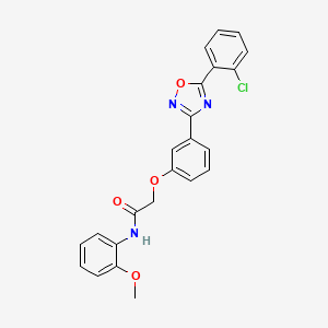 2-{3-[5-(2-chlorophenyl)-1,2,4-oxadiazol-3-yl]phenoxy}-N-(2-methoxyphenyl)acetamide