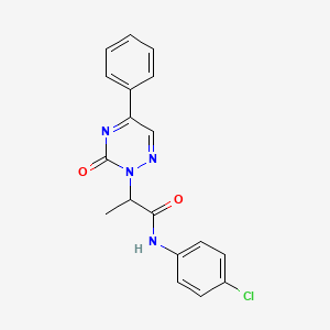 N-(4-chlorophenyl)-2-(3-oxo-5-phenyl-1,2,4-triazin-2(3H)-yl)propanamide