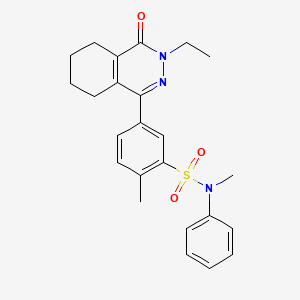 5-(3-ethyl-4-oxo-3,4,5,6,7,8-hexahydrophthalazin-1-yl)-N,2-dimethyl-N-phenylbenzenesulfonamide