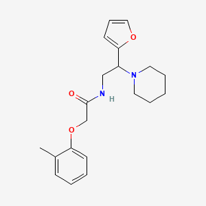 N-[2-(furan-2-yl)-2-(piperidin-1-yl)ethyl]-2-(2-methylphenoxy)acetamide