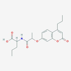 N-{2-[(2-oxo-4-propyl-2H-chromen-7-yl)oxy]propanoyl}norvaline