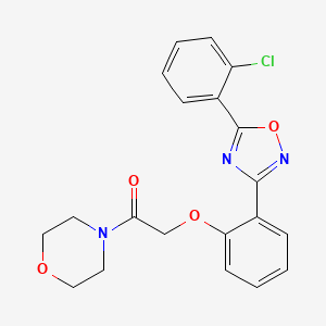 2-{2-[5-(2-Chlorophenyl)-1,2,4-oxadiazol-3-yl]phenoxy}-1-(morpholin-4-yl)ethanone