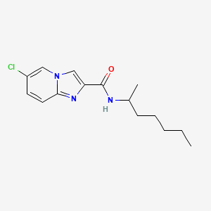 6-chloro-N-(heptan-2-yl)imidazo[1,2-a]pyridine-2-carboxamide