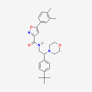 N-[2-(4-tert-butylphenyl)-2-(morpholin-4-yl)ethyl]-5-(3,4-dimethylphenyl)-1,2-oxazole-3-carboxamide