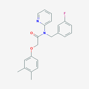 2-(3,4-dimethylphenoxy)-N-(3-fluorobenzyl)-N-(pyridin-2-yl)acetamide