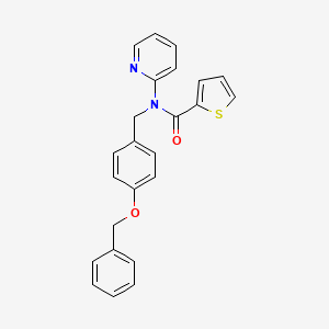 N-[4-(benzyloxy)benzyl]-N-(pyridin-2-yl)thiophene-2-carboxamide