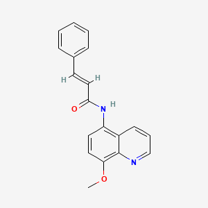 (2E)-N-(8-methoxyquinolin-5-yl)-3-phenylprop-2-enamide