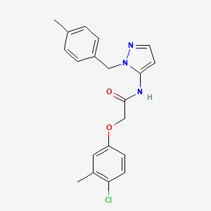 2-(4-chloro-3-methylphenoxy)-N-[1-(4-methylbenzyl)-1H-pyrazol-5-yl]acetamide