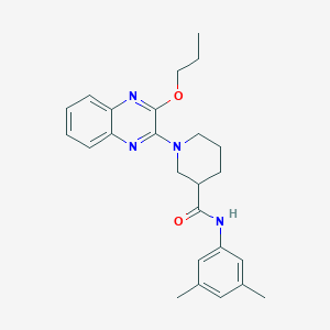 N-(3,5-dimethylphenyl)-1-(3-propoxyquinoxalin-2-yl)piperidine-3-carboxamide