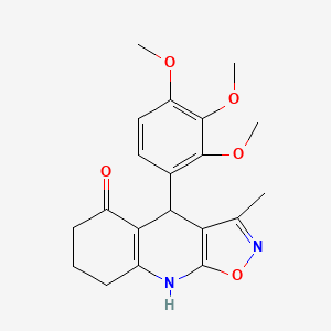 3-Methyl-4-(2,3,4-trimethoxyphenyl)-4,6,7,8-tetrahydro[1,2]oxazolo[5,4-b]quinolin-5-ol